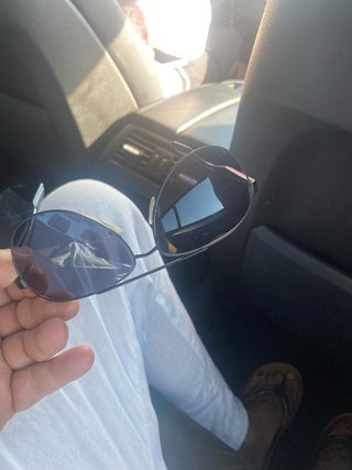 Gafas de sol Prada aviador negras