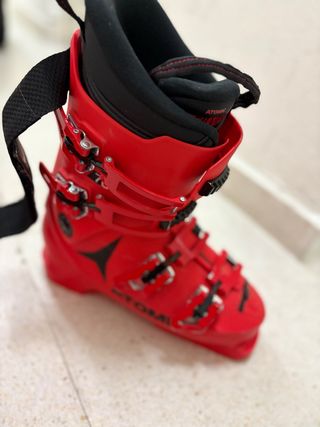 Botas de esquí Atomic niño rojas
