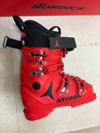 Botas de esquí Atomic niño rojas