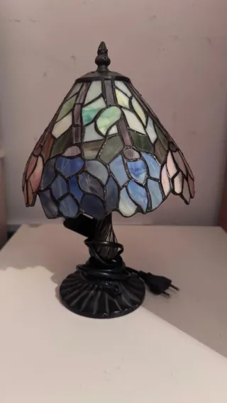Lámpara Tiffany Cristal y Metal
