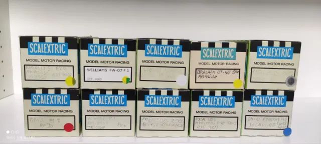Lote 10 Cajas Scalextric Repro con Interior