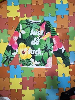 Sudadera floral Just do fuck