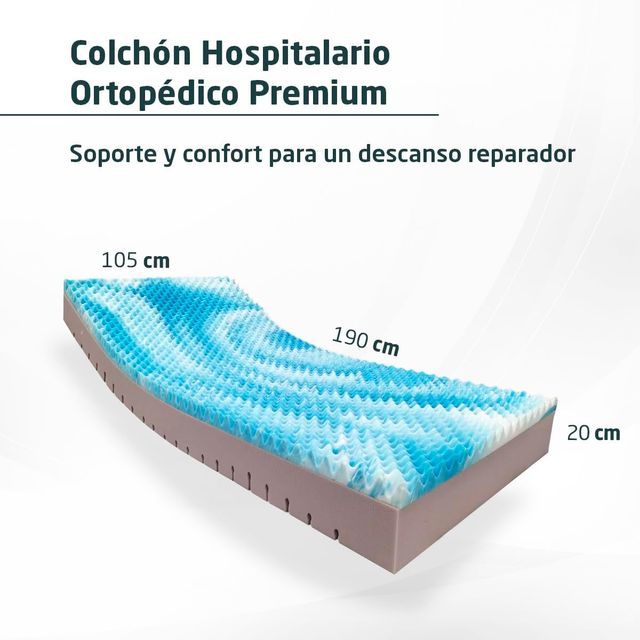 NUEVO Colchón Hospitalario Ortopédico Premium 20cm