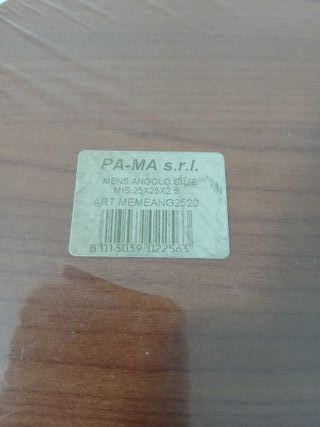 Mensola Angolare Legno Ciliegio 25x25