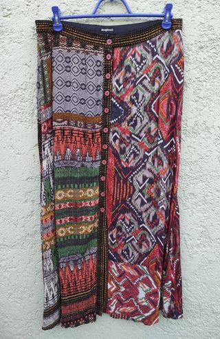 Falda Maxi Desigual Talla 46 Multicolor