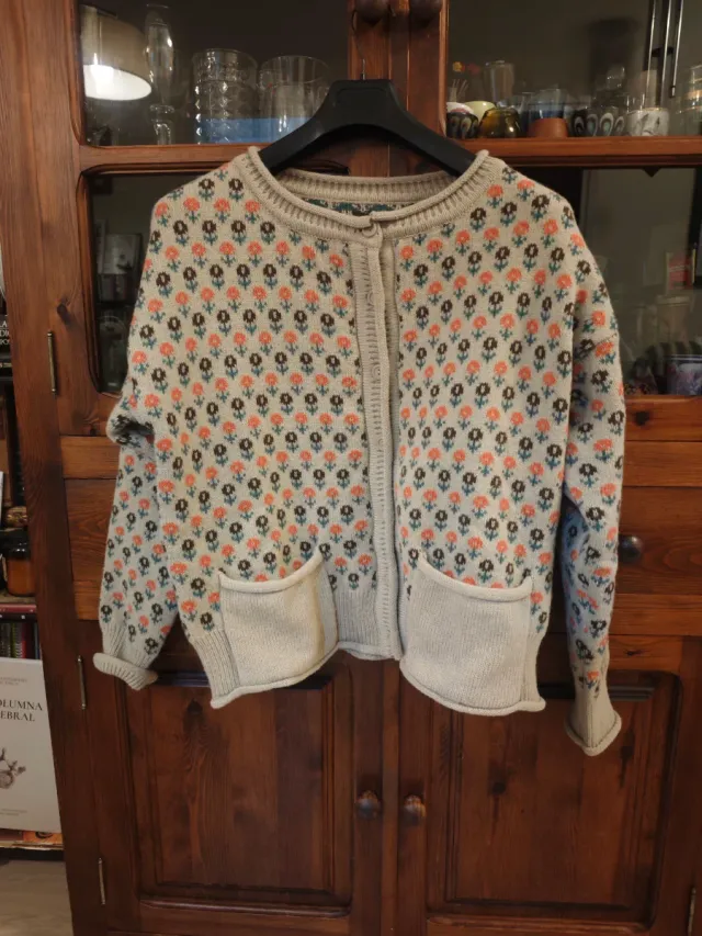 Chaqueta calentita de flores t.XL