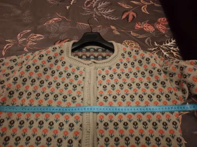 Chaqueta calentita de flores t.XL