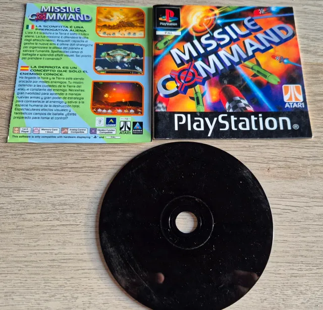 Juego PS1 Missile Command Atari Arcade