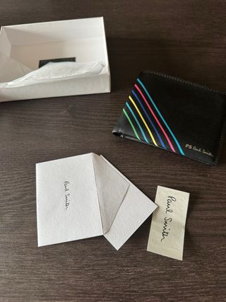 Portafoglio Paul Smith Pelle Nero Stripes