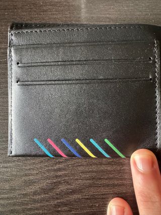 Portafoglio Paul Smith Pelle Nero Stripes