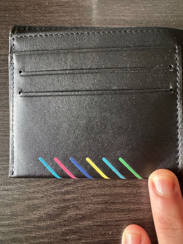 Portafoglio Paul Smith Pelle Nero Stripes