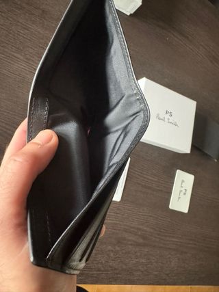 Portafoglio Paul Smith Pelle Nero Stripes