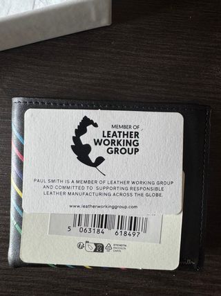 Portafoglio Paul Smith Pelle Nero Stripes