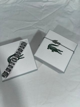 Pulsera cocodrilo Hombre/Mujer Plata y dorado