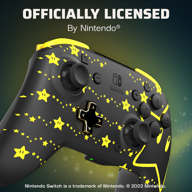 Controller wireless REMATCH GLOW Mario Stars con luce