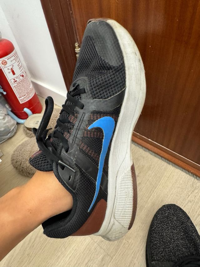 Nike Zapatillas Deportivas Negras y Azules 28 cm