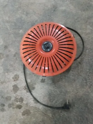 Brasero elettrico arancione