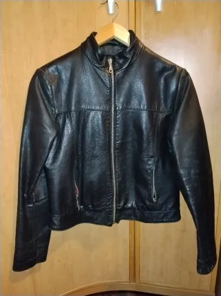 Abrigo Piel Caprino Negro