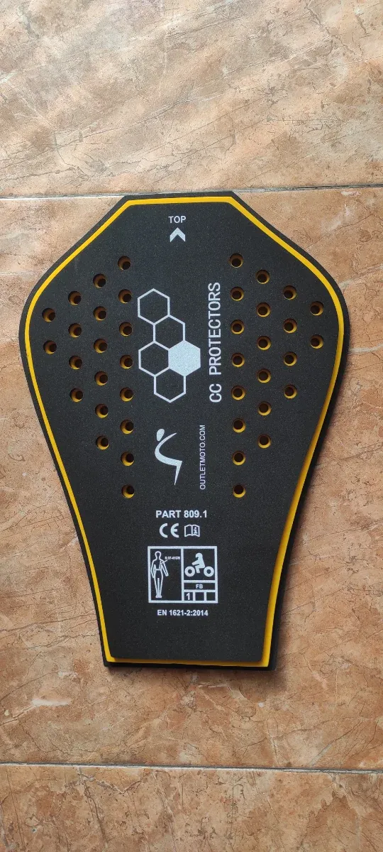 Cazadora moto hombre negra + Protección de espalda