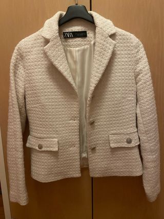 Blazer Zara Bianco Taglia S