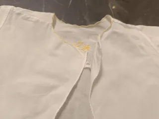 Camicetta neonato manica lunga lino e cotone