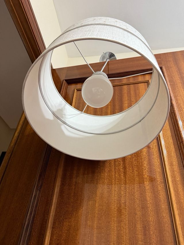 Lámpara de techo tela y metal