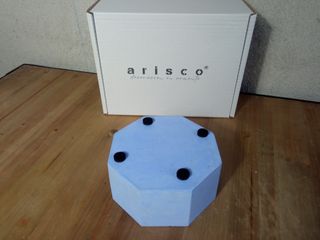 Copertura per vaso ottagonale in cemento color blu