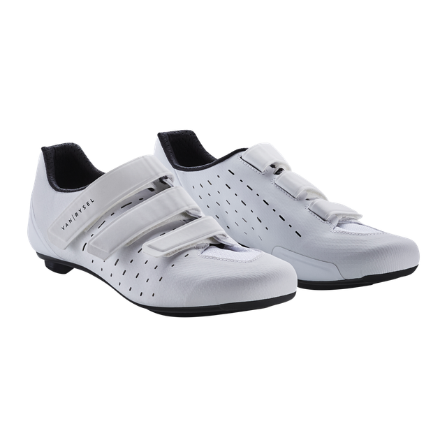Zapatillas Ciclismo Carretera Van Rysel Road 100 Blanco