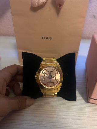Reloj Tous Dorado Original