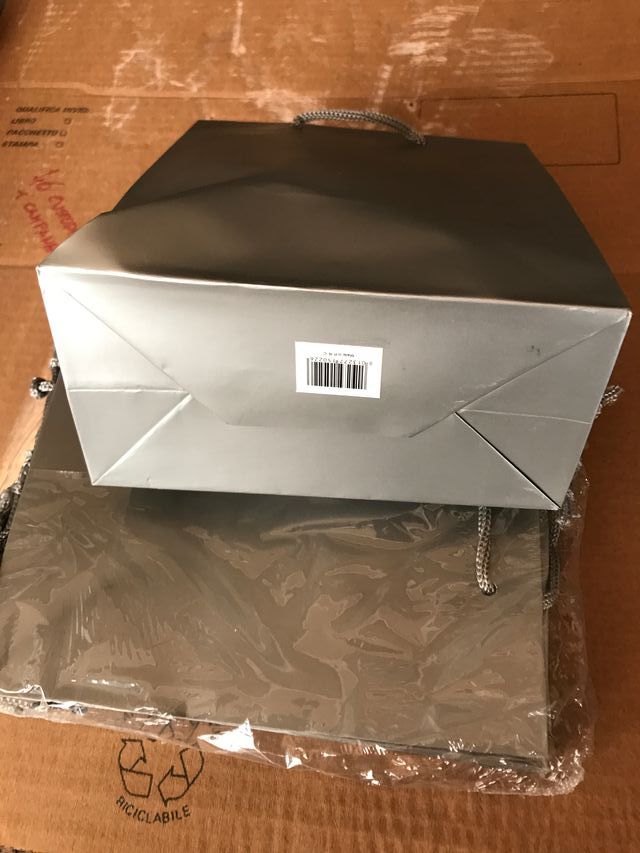 Buste regalo argento con manici