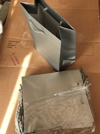 Buste regalo argento con manici