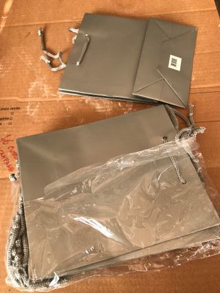 Buste regalo argento con manici