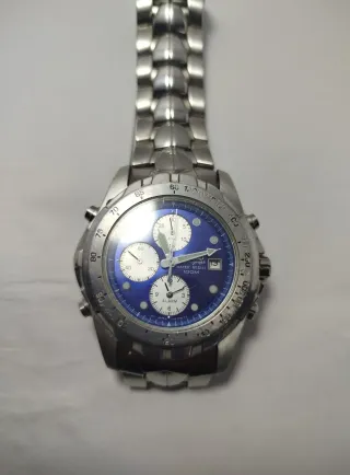 Reloj Vintage con Alarma Azul