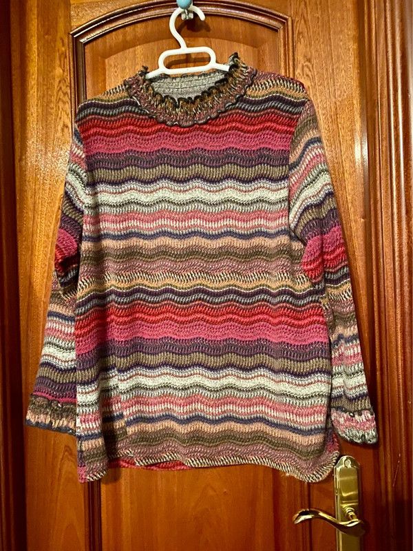 Jersey rayas manga francesa multicolor talla L