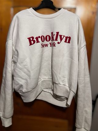 Felpa Stradivarius bianca tg. M