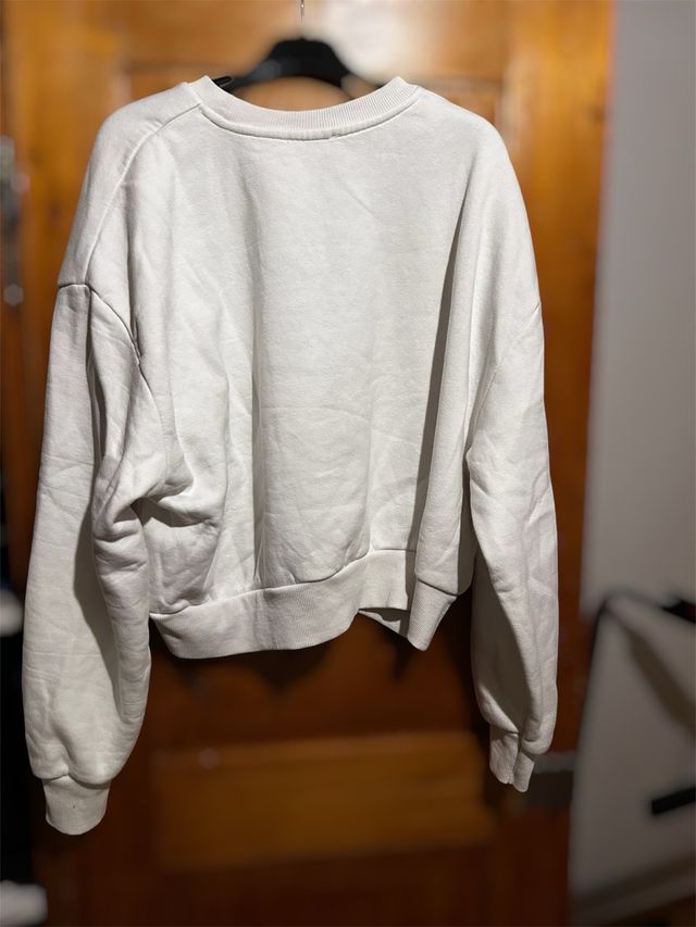 Felpa Stradivarius bianca tg. M