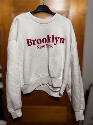 Felpa Stradivarius bianca tg. M