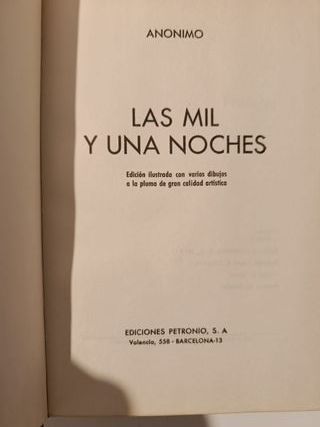 LAS MIL Y UNA NOCHES