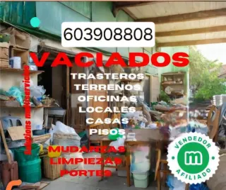 Vaciados de pisos en Bizkaia y colindantes.