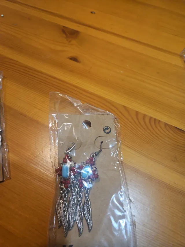 Pendientes estilo étnico con piedras