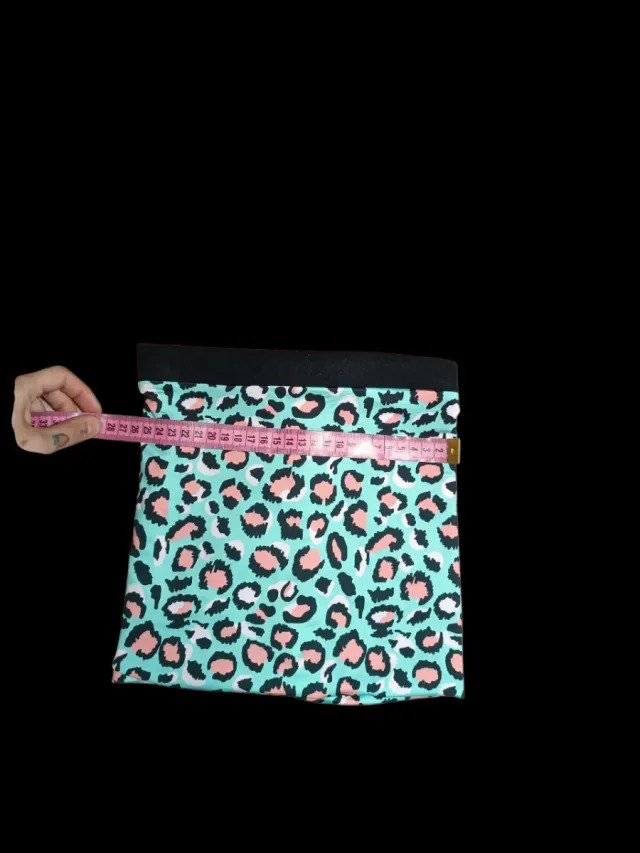 Bufanda cuello estampado leopardo azul