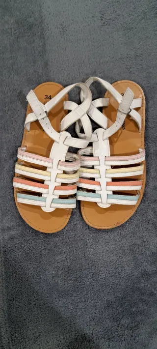 Sandalias niña talla 34 multicolor