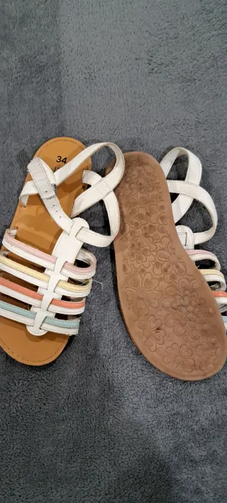 Sandalias niña talla 34 multicolor