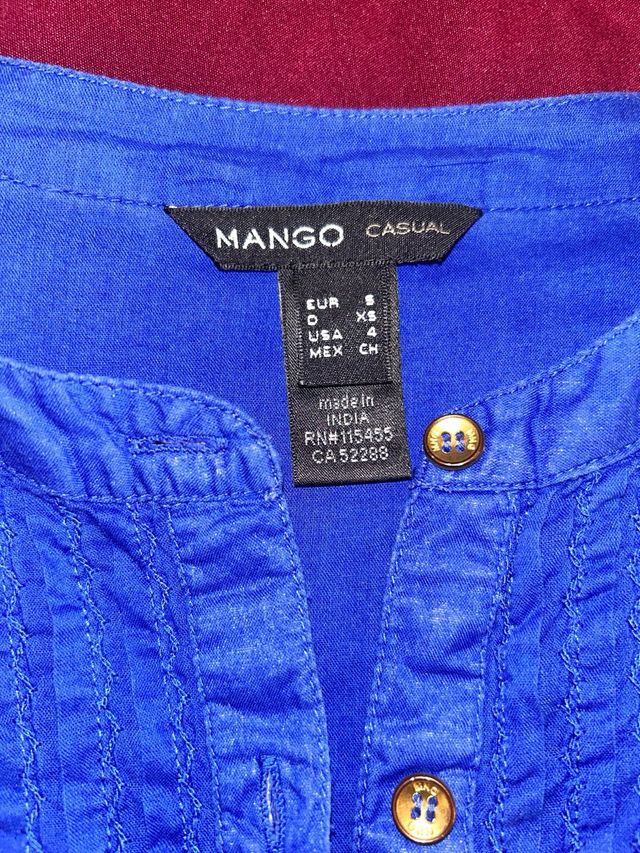 Blusa Mango Mujer Talla S/36/8