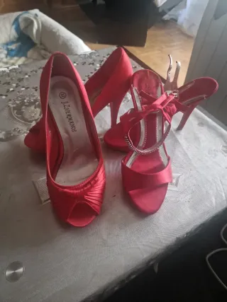 Lote Zapatos J.J. HERMANOS Talla 37 Rojos