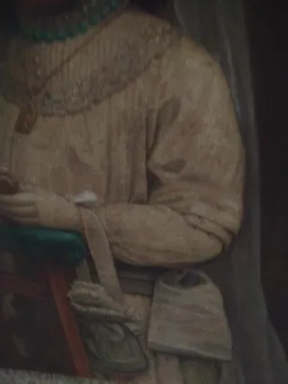 Cuadro Antiguo Óleo Retrato Niña