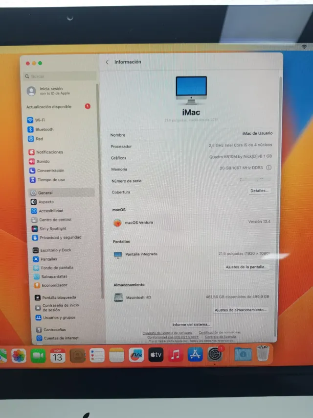 iMac 21,5' A1311 (2011)