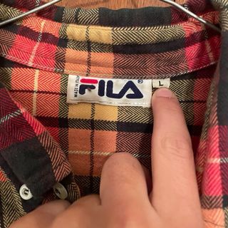 Camisa Fila cuadros vintage Talla M/L