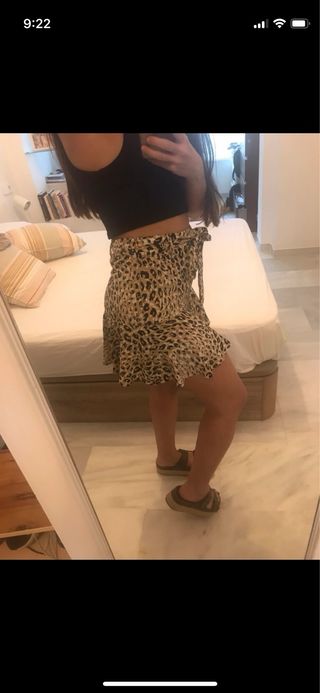 Falda pantalón con estampado
