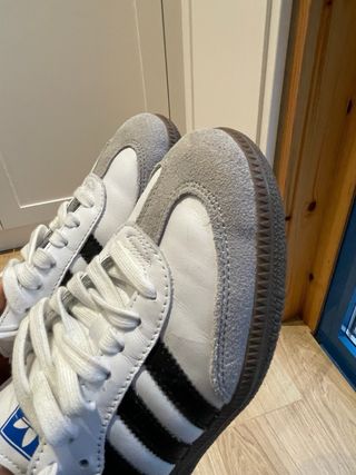 Zapatillas Adidas Samba OG Gris Blanco